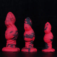4.72in 5.51in 6.3in Fantasy Odd Silicone Soft Dildo For Couples Lesbian
