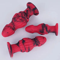 4.72in 5.51in 6.3in Silicone Fantasy Soft Anal Plug Dildo For Anus Clit