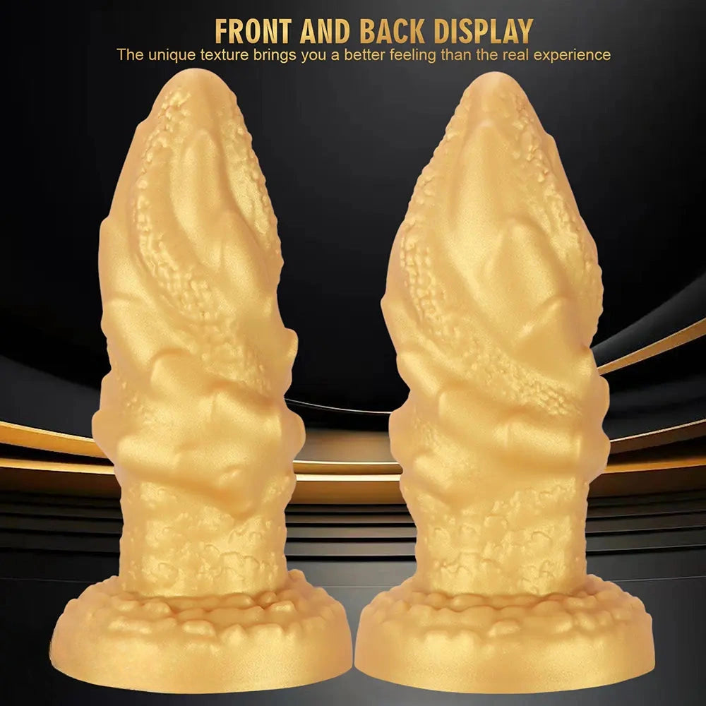 4.72in 5.7in 6.89in 8.07in Soft Silicone Dildo Butt Plug Erotic Love Device