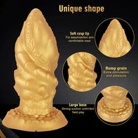 4.72in 5.7in 6.89in 8.07in Soft Silicone Dildo Butt Plug Erotic Love Device