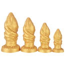 4.72in 5.7in 6.89in 8.07in Soft Silicone Dildo Butt Plug Erotic Love Device