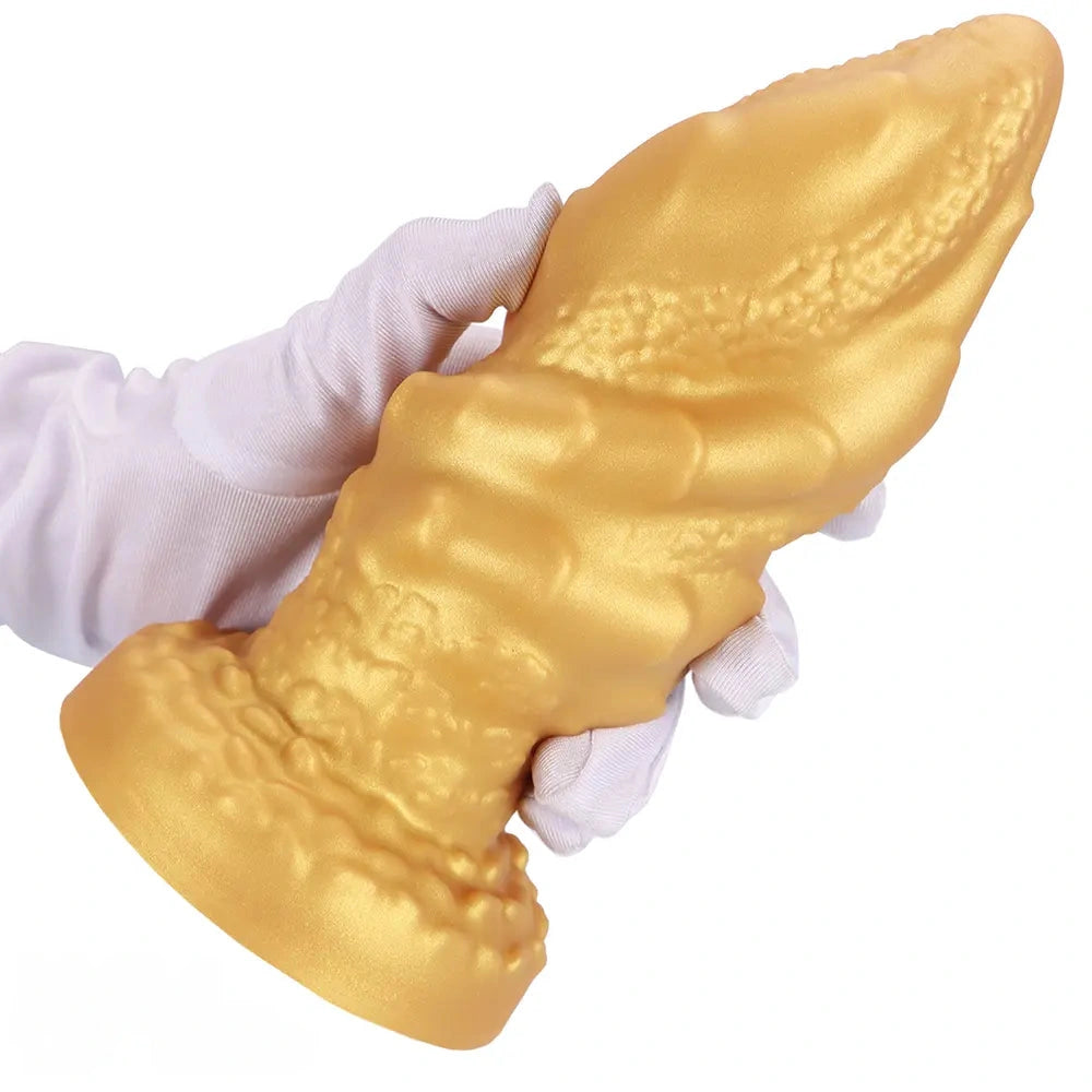 4.72in 5.7in 6.89in 8.07in Soft Silicone Dildo Butt Plug Erotic Love Device