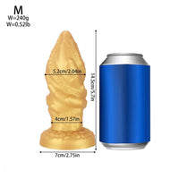 4.72in 5.7in 6.89in 8.07in Soft Silicone Dildo Butt Plug Erotic Love Device
