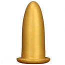 4.72in 5.7in 7.08in 8.26in Gold Silicone Soft Thick Missile Design Dildo