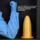 4.72in 5.7in 7.08in 8.26in Gold Silicone Soft Thick Missile Design Dildo