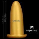 4.72in 5.7in 7.08in 8.26in Gold Silicone Soft Thick Missile Design Dildo