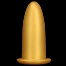 4.72in 5.7in 7.08in 8.26in Gold Silicone Soft Thick Missile Design Dildo