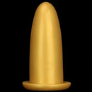4.72in 5.7in 7.08in 8.26in Gold Silicone Soft Thick Missile Design Dildo
