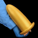 4.72in 5.7in 7.08in 8.26in Gold Silicone Soft Thick Missile Design Dildo