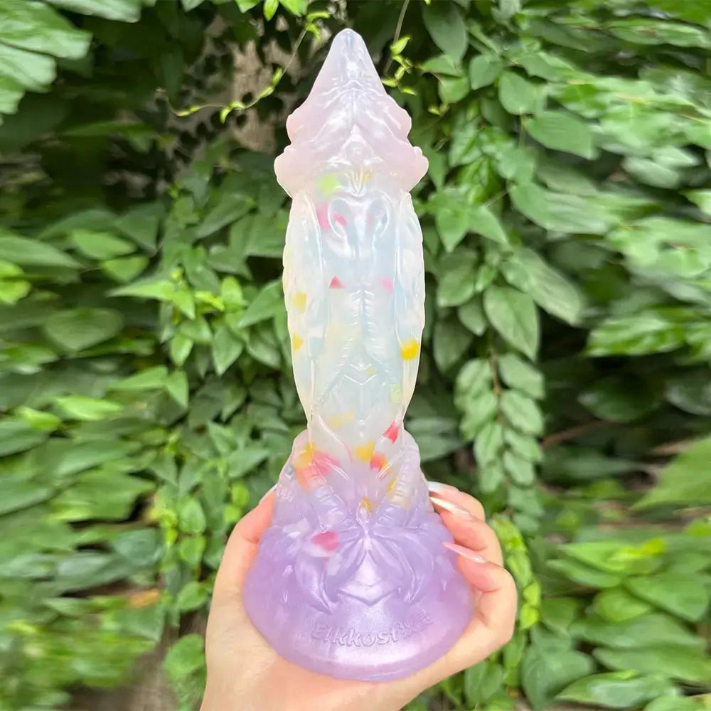 4.72in 5.9in 7.08in 8.66in Silicone Fantasy Soft Women Men Dildo With Key Chain