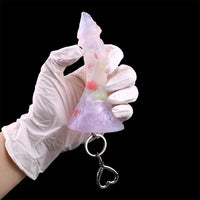 4.72in 5.9in 7.08in 8.66in Silicone Fantasy Soft Women Men Dildo With Key Chain