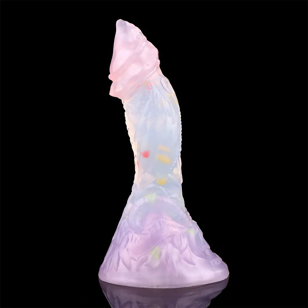 4.72in 5.9in 7.08in 8.66in Silicone Fantasy Soft Women Men Dildo With Key Chain