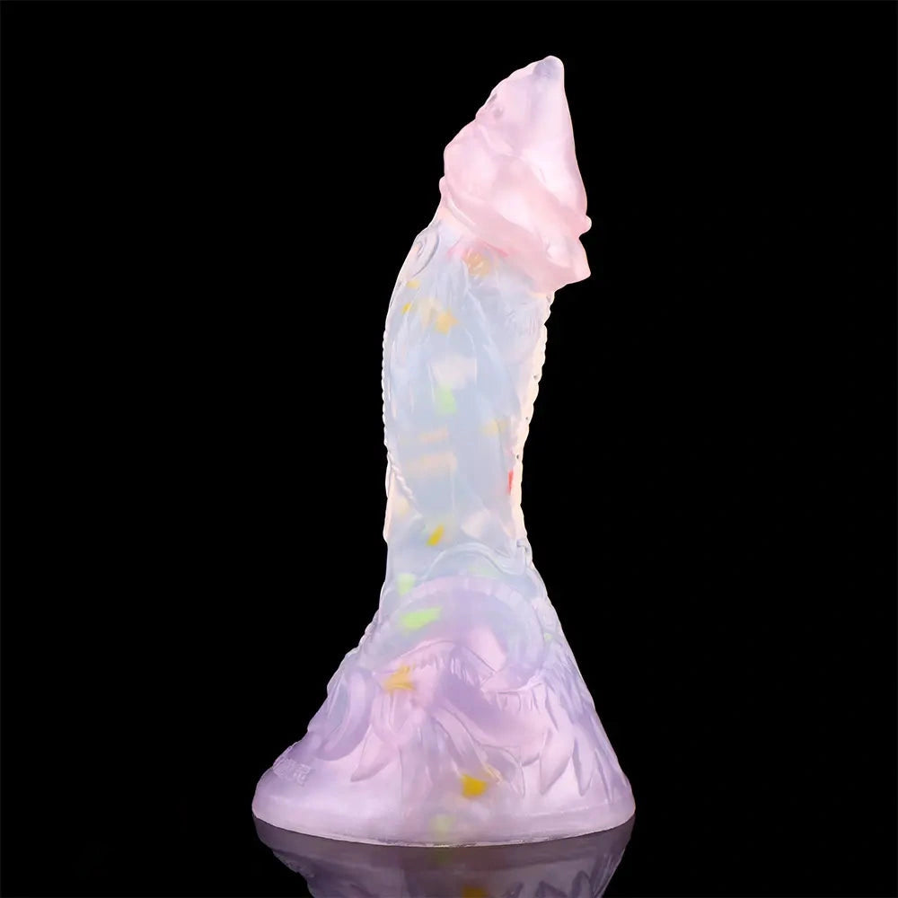 4.72in 5.9in 7.08in 8.66in Silicone Fantasy Soft Women Men Dildo With Key Chain