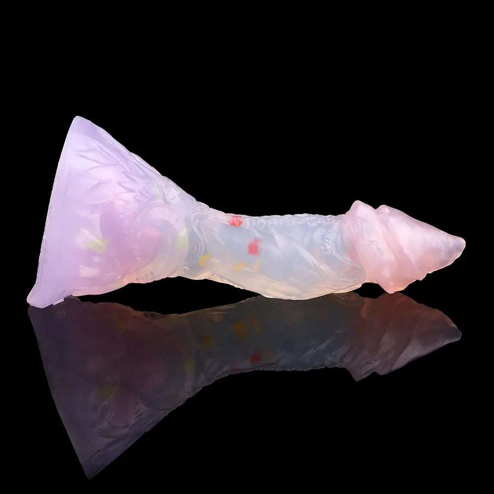 4.72in 5.9in 7.08in 8.66in Silicone Fantasy Soft Women Men Dildo With Key Chain