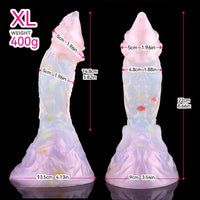 4.72in 5.9in 7.08in 8.66in Silicone Fantasy Soft Women Men Dildo With Key Chain