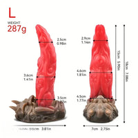 4.72in 6.06in 7.08in 8.42in 9.8in Dragon Silicone Women Dildo