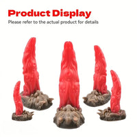 4.72in 6.06in 7.08in 8.42in 9.8in Dragon Silicone Women Dildo