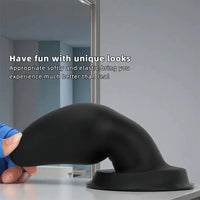 4.72in 6.49in 7.87in Silicone Black Anal Plug Dildo Adult Pleasure Tool