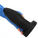 4.72in 6.49in 7.87in Silicone Black Anal Plug Dildo Adult Pleasure Tool