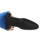4.72in 6.49in 7.87in Silicone Black Anal Plug Dildo Adult Pleasure Tool