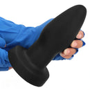 4.72in 6.49in 7.87in Silicone Black Anal Plug Dildo Adult Pleasure Tool