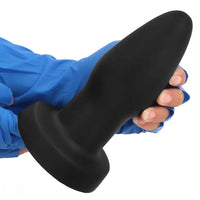 4.72in 6.49in 7.87in Silicone Black Anal Plug Dildo Adult Pleasure Tool