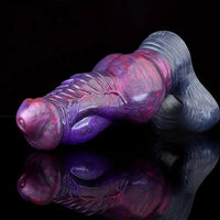 4.72in 7.68in Dog Knot Penis Sleeve Silicone Soft Dildo For Women Sex