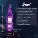 4.72in Mini Realistic Octopus Finger Vibrator Soft Silicone Portable Dildo