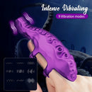 4.72in Mini Realistic Octopus Finger Vibrator Soft Silicone Portable Dildo