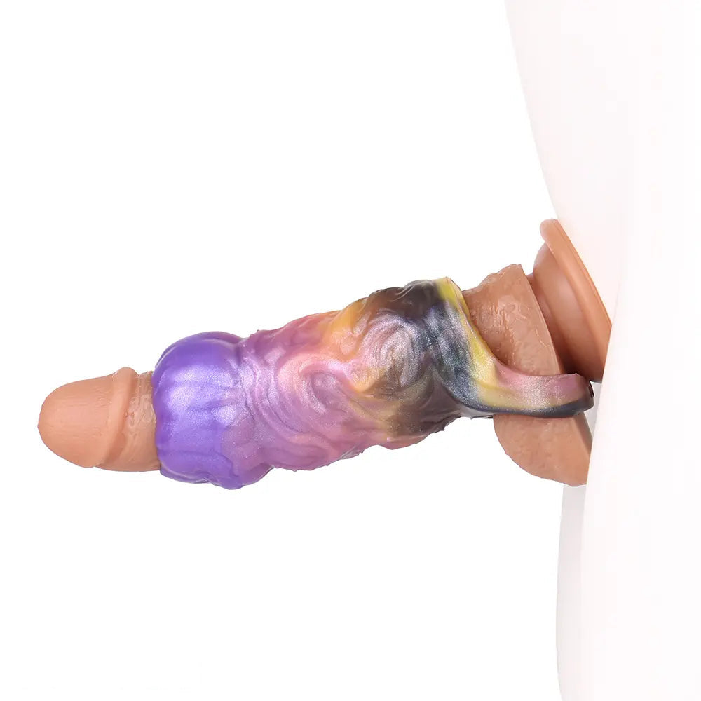 4.72in Ogma Fantasy Odd Silicone Soft Dildo Sleeve Cock Extender