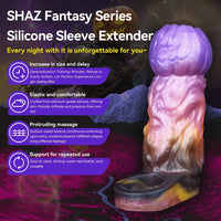 4.72in Ogma Fantasy Odd Silicone Soft Dildo Sleeve Cock Extender
