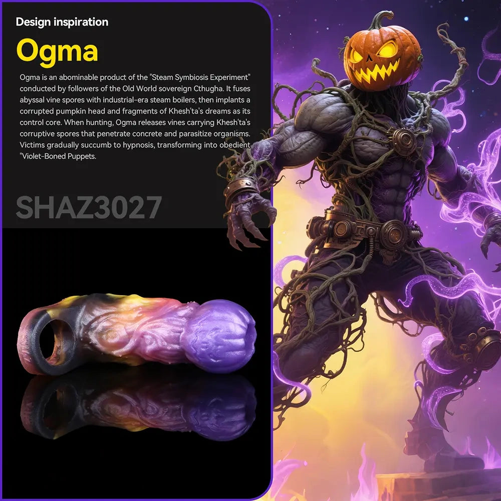 4.72in Ogma Fantasy Odd Silicone Soft Dildo Sleeve Cock Extender