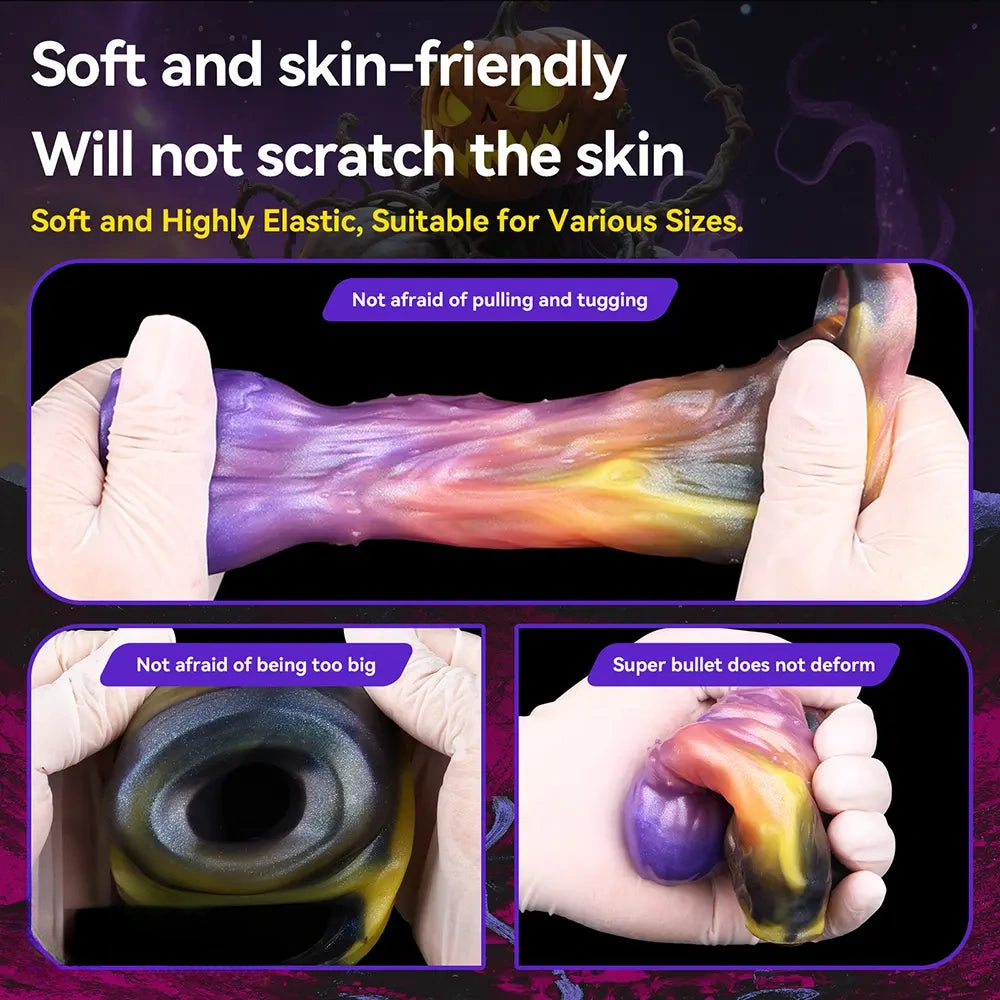 4.72in Ogma Fantasy Odd Silicone Soft Dildo Sleeve Cock Extender