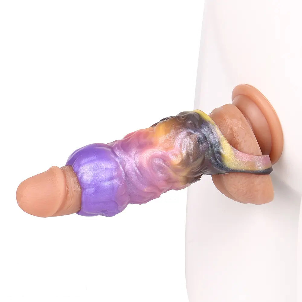 4.72in Ogma Fantasy Odd Silicone Soft Dildo Sleeve Cock Extender