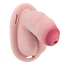 4.72in Real Hollow Chastity Cage Dildo Cock Masturbator Erotic Cock Tool
