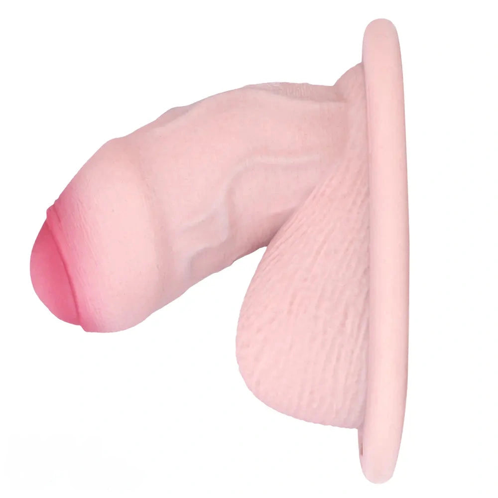 4.72in Real Hollow Chastity Cage Dildo Cock Masturbator Erotic Cock Tool