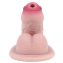 4.72in Real Hollow Chastity Cage Dildo Cock Masturbator Erotic Cock Tool