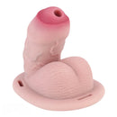 4.72in Real Hollow Chastity Cage Dildo Cock Masturbator Erotic Cock Tool