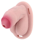 4.72in Real Hollow Chastity Cage Dildo Cock Masturbator Erotic Cock Tool