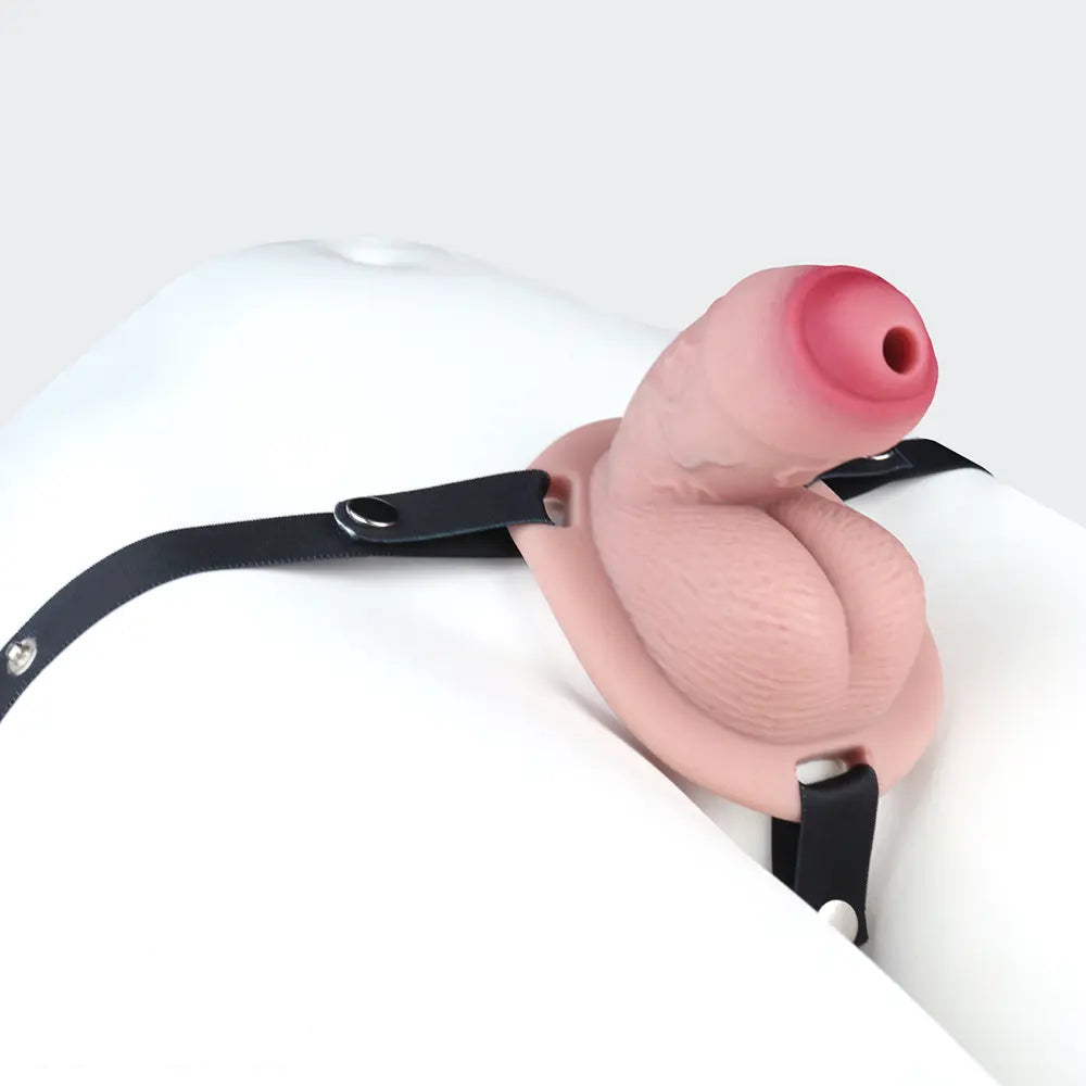 4.72in Real Hollow Chastity Cage Dildo Cock Masturbator Erotic Cock Tool
