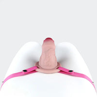4.72in Real Hollow Chastity Cage Dildo Cock Masturbator Erotic Cock Tool