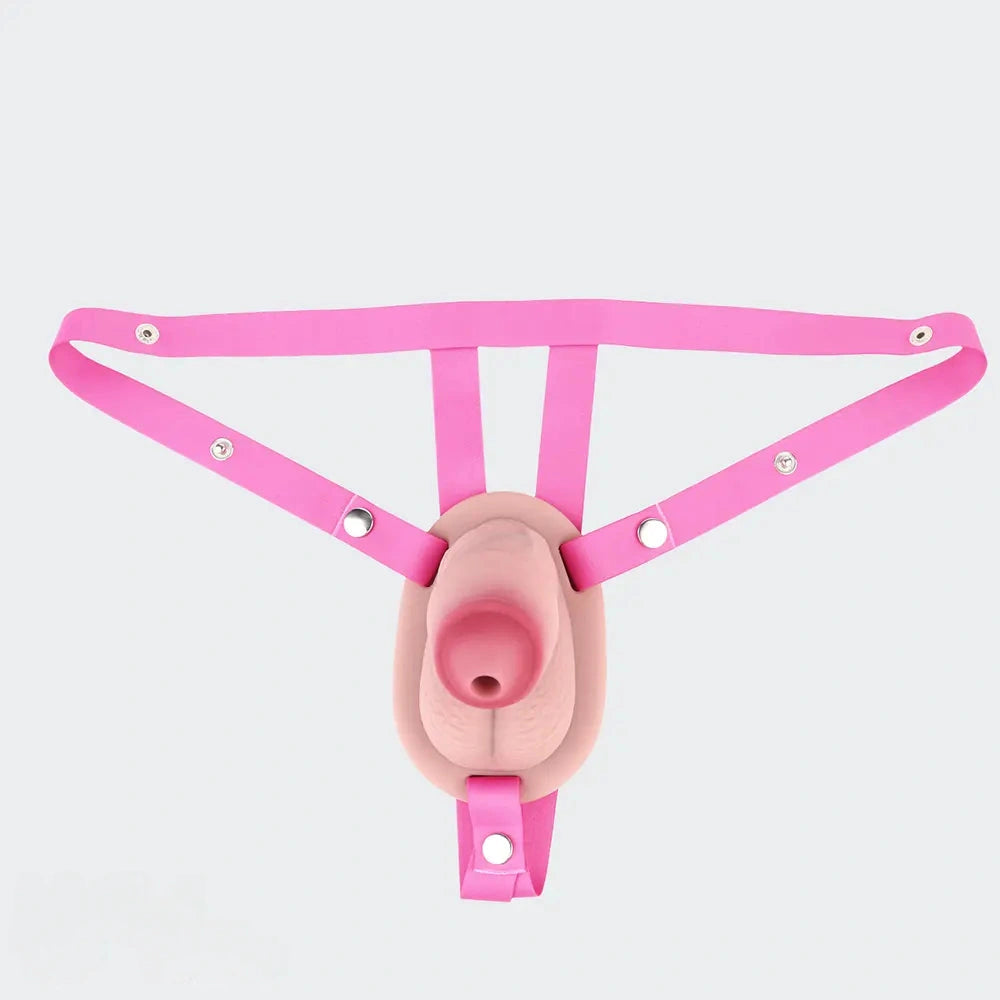 4.72in Real Hollow Chastity Cage Dildo Cock Masturbator Erotic Cock Tool