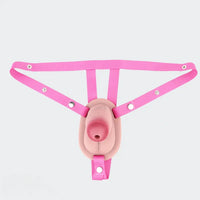 4.72in Real Hollow Chastity Cage Dildo Cock Masturbator Erotic Cock Tool