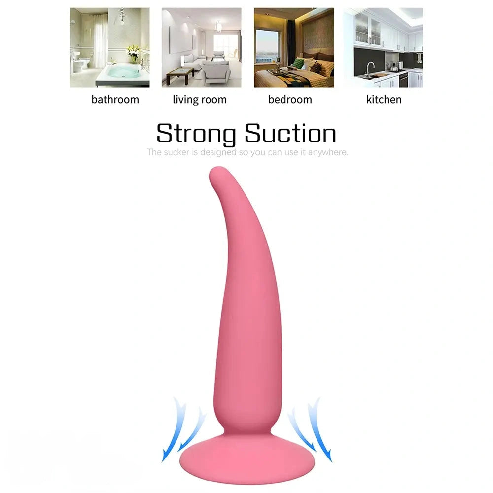 4.72in Soft Silicone Vagina Stimulator Small Female Anal Plug Dildo