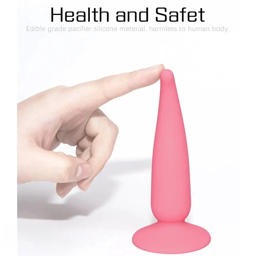 4.72in Soft Silicone Vagina Stimulator Small Female Anal Plug Dildo