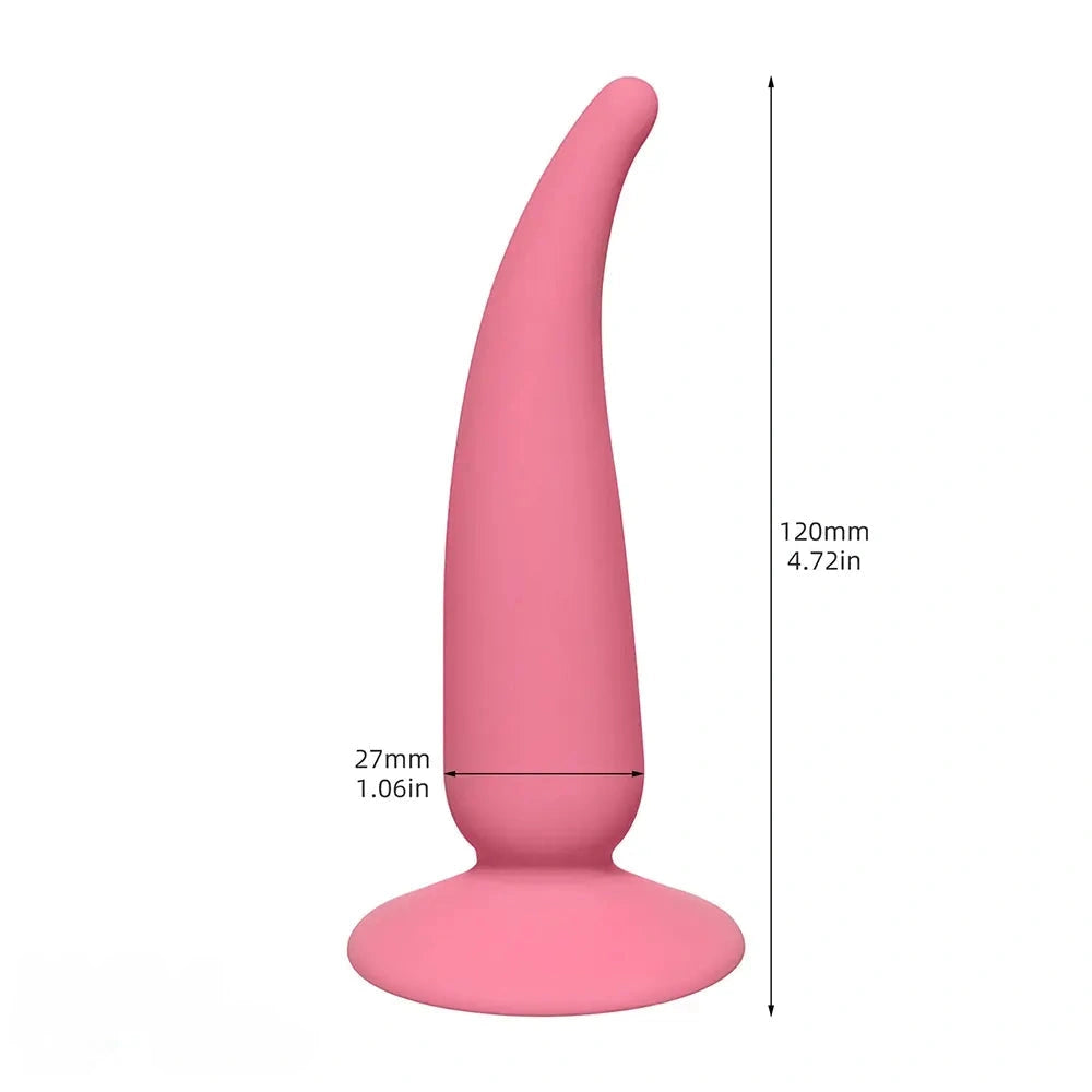 4.72in Soft Silicone Vagina Stimulator Small Female Anal Plug Dildo