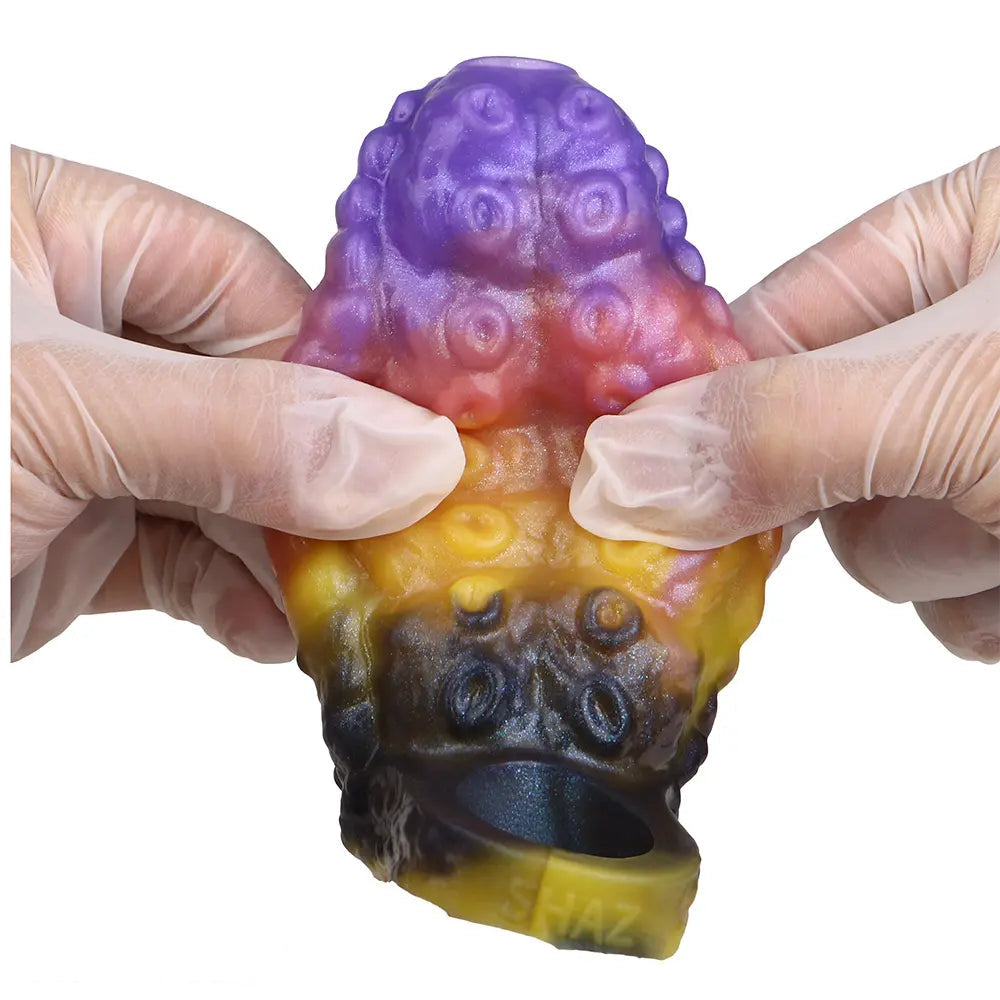 4.72in Zothos Umbrvort Tentacle Silicone Soft Dildo Sleeve Cock Extender