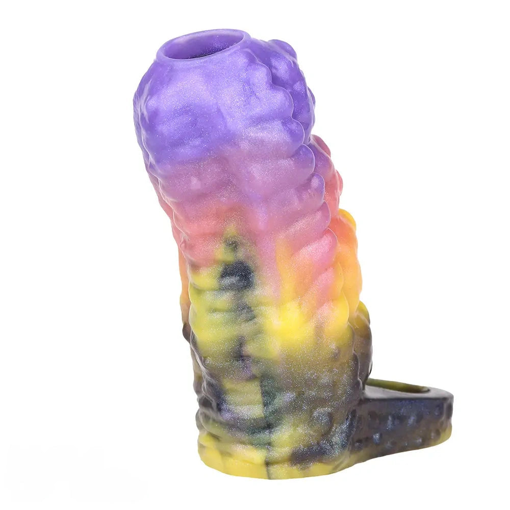 4.72in Zothos Umbrvort Tentacle Silicone Soft Dildo Sleeve Cock Extender
