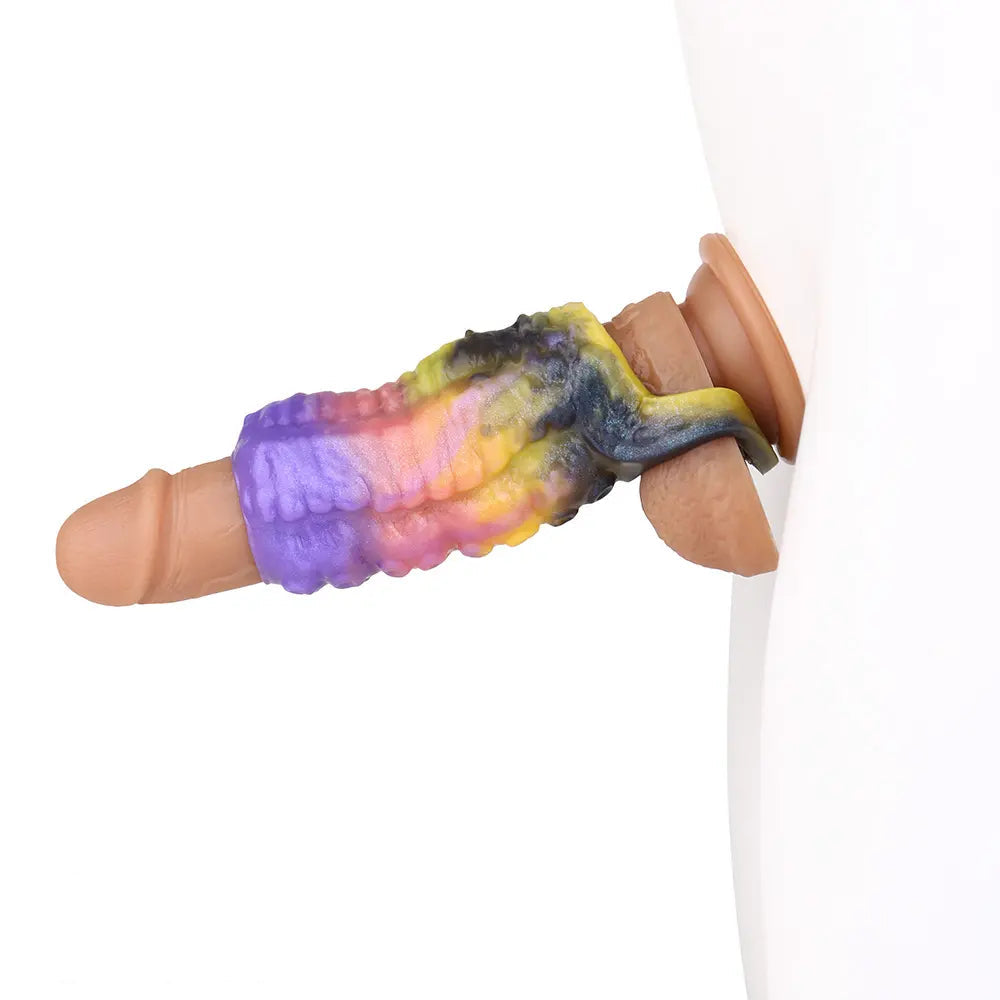 4.72in Zothos Umbrvort Tentacle Silicone Soft Dildo Sleeve Cock Extender