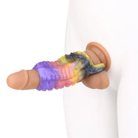 4.72in Zothos Umbrvort Tentacle Silicone Soft Dildo Sleeve Cock Extender
